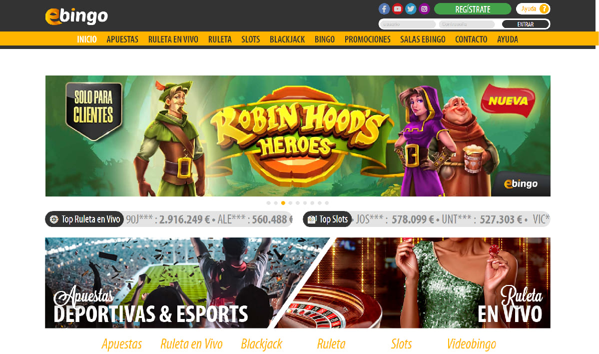 ebingo casino y juegos online
