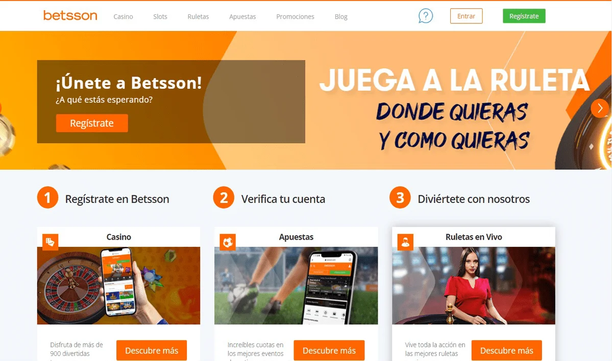 Betsson casino y apuestas deportivas online