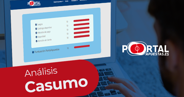 Análisis técnico de la interfaz de Casumo apuestas deportivas mostrando mercados y odds